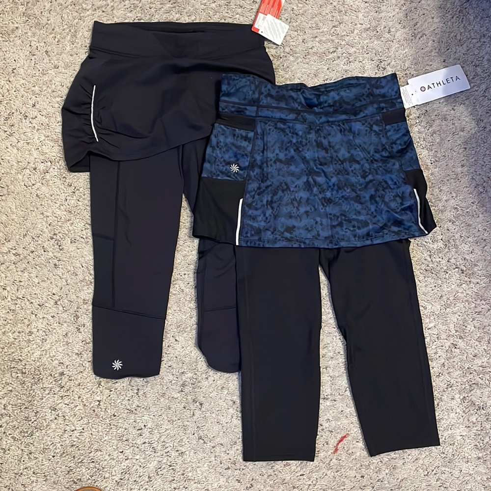 NWT Athleta skirt capris sz S. Lot of 2.